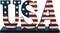 4th of July Wood Patriotic USA Sign Memorial Day Tabletop Decoration Free Standing Wooden Word Cutout US Flag Letters Centerpiece Sign for Independence Day Veterans Party American Decor